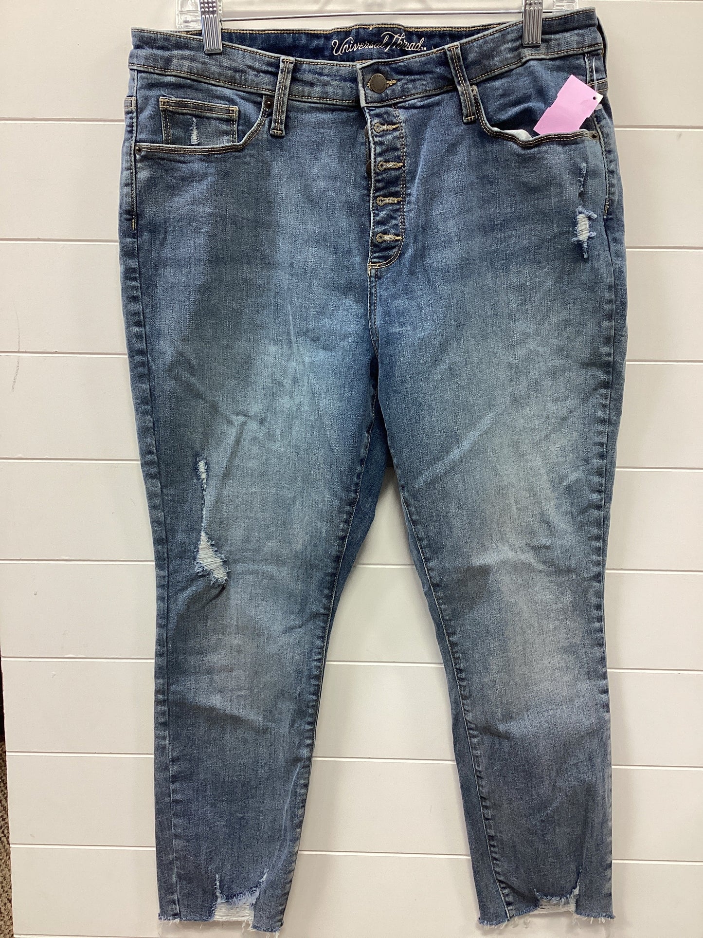 Jeans Skinny By Universal Thread In Blue, Size:16