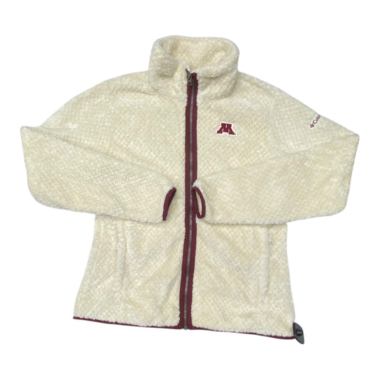 Athletic Jacket By Columbia In Cream, Size:L