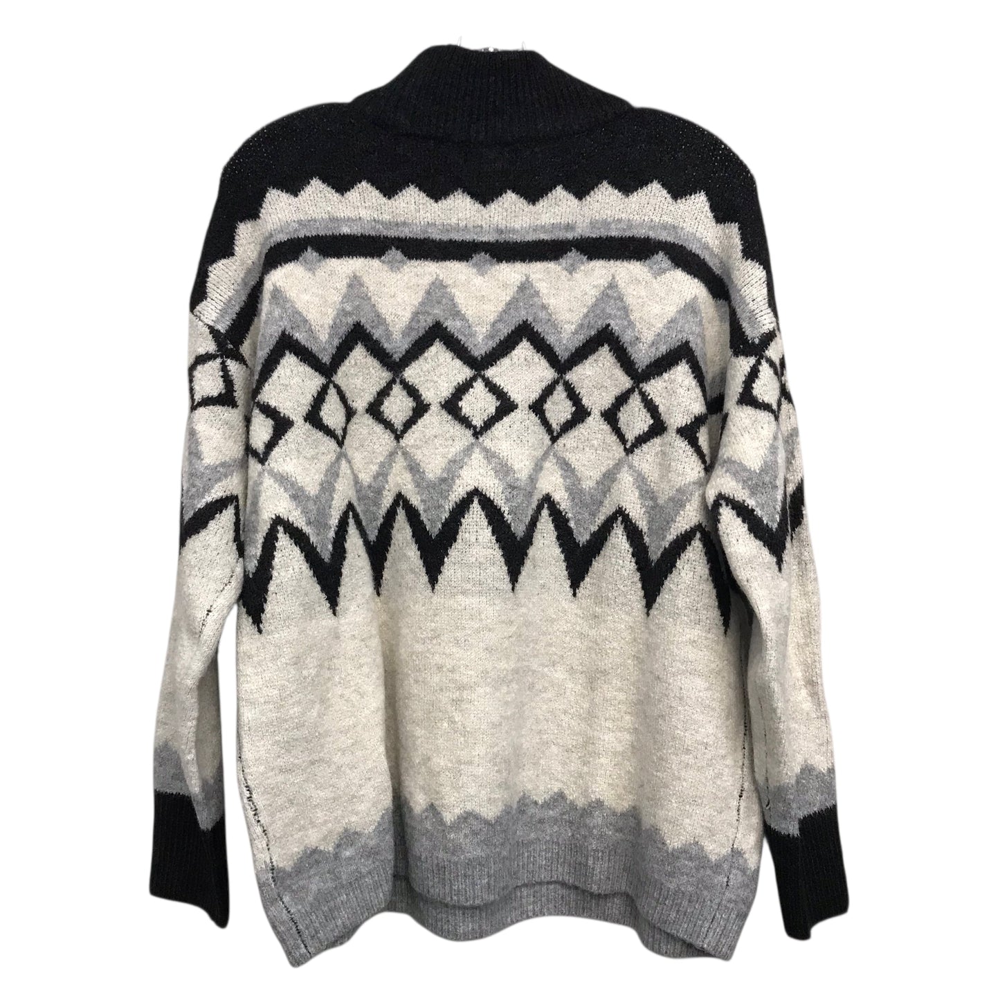 Sweater By Maurices In Black & Grey, Size:L