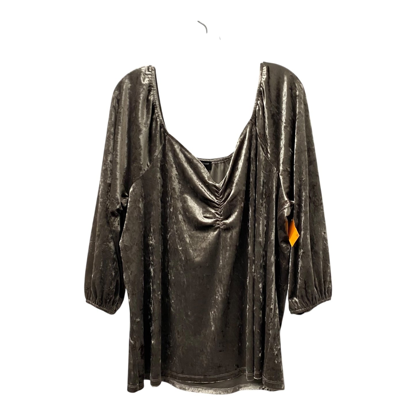 Top Ls By Lane Bryant In Grey, Size:3X