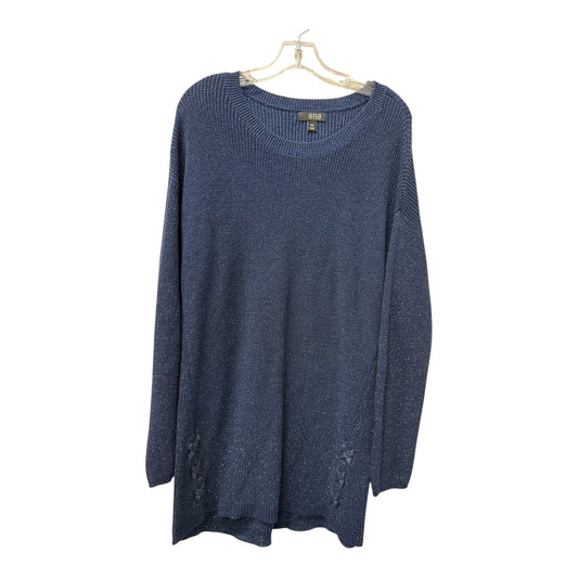 Sweater By Ana In Navy, Size:1X
