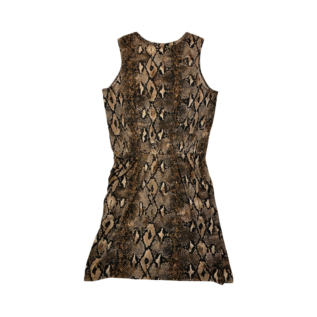 Dress Casual Midi By Sunday In Brooklyn In Black & Brown, Size:4