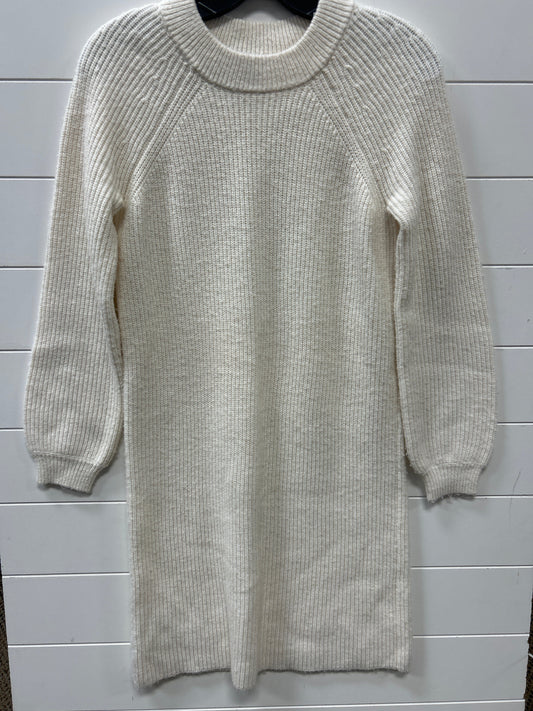 Dress Sweater By Ann Taylor In Cream, Size:Xs