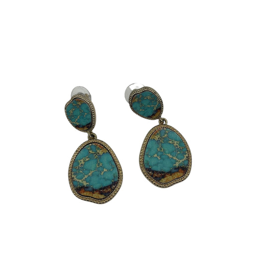 Earrings Dangle/Drop By Clothes Mentor In Teal