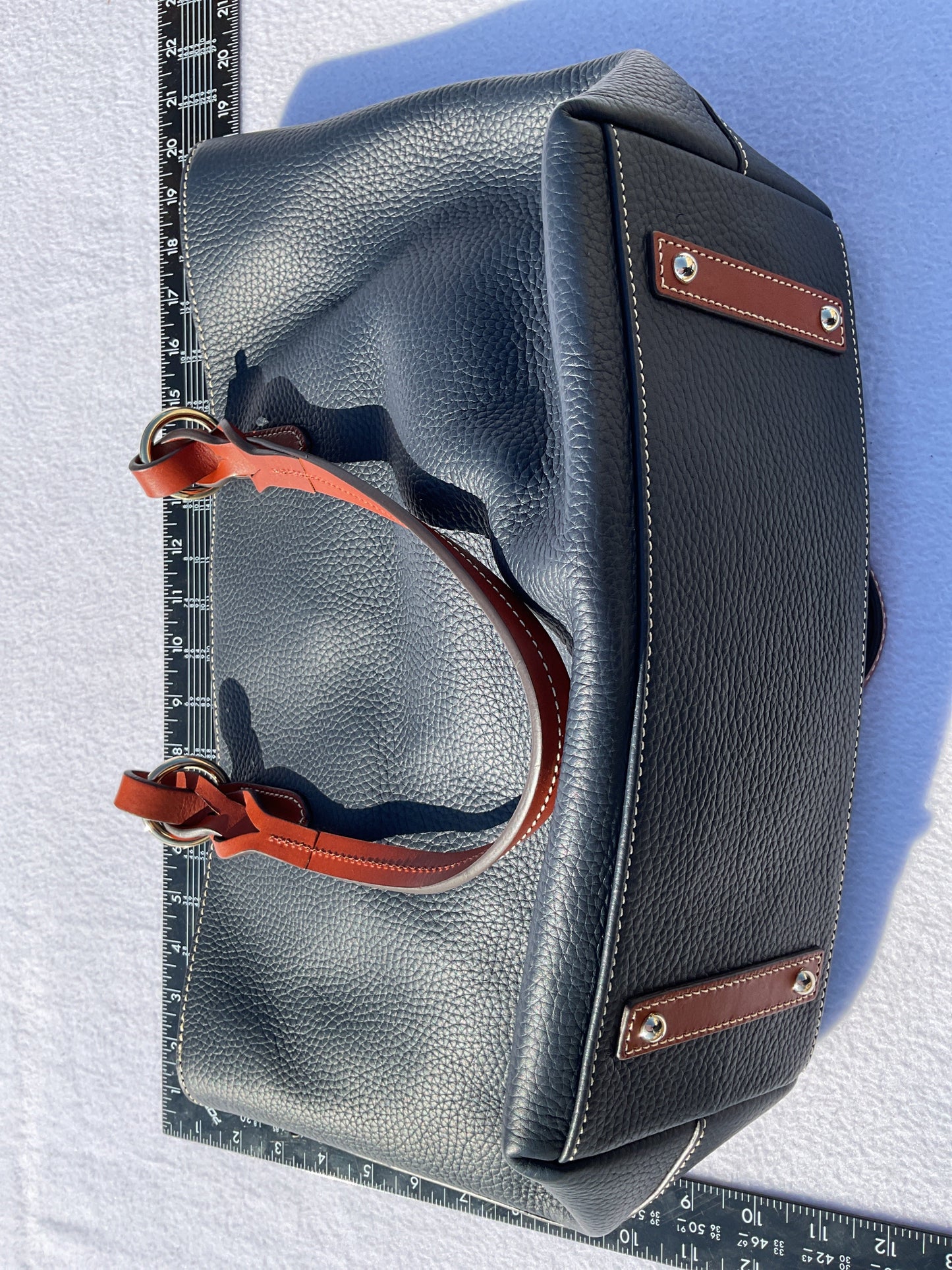 Handbag Designer By Dooney And Bourke In Navy, Size:Large