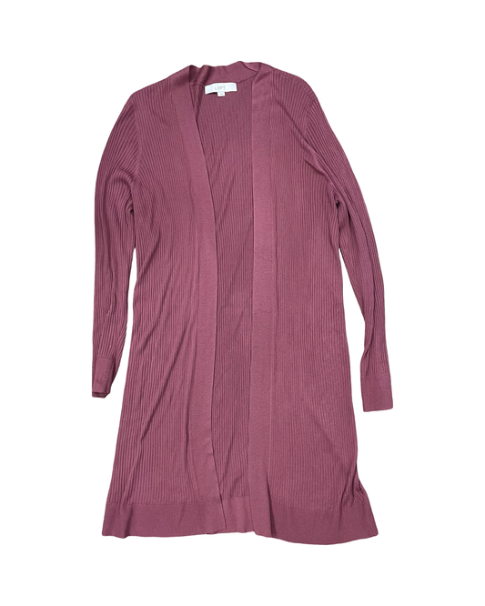 Cardigan By Loft In Pink, Size:L