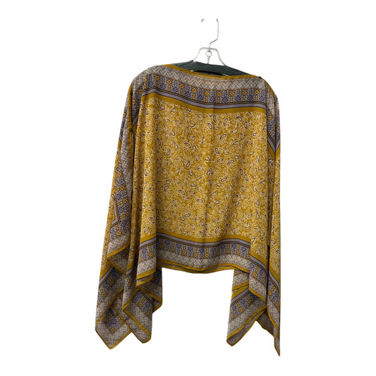Poncho By J. Jill In Gold & Purple, Size:Osfm