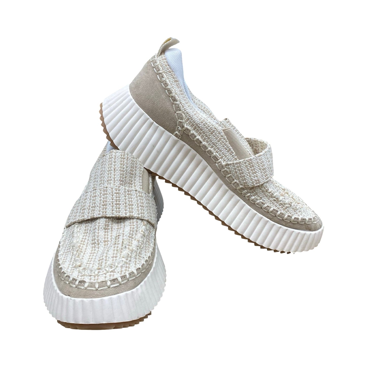 Shoes Sneakers By Dolce Vita In Beige, Size:6.5