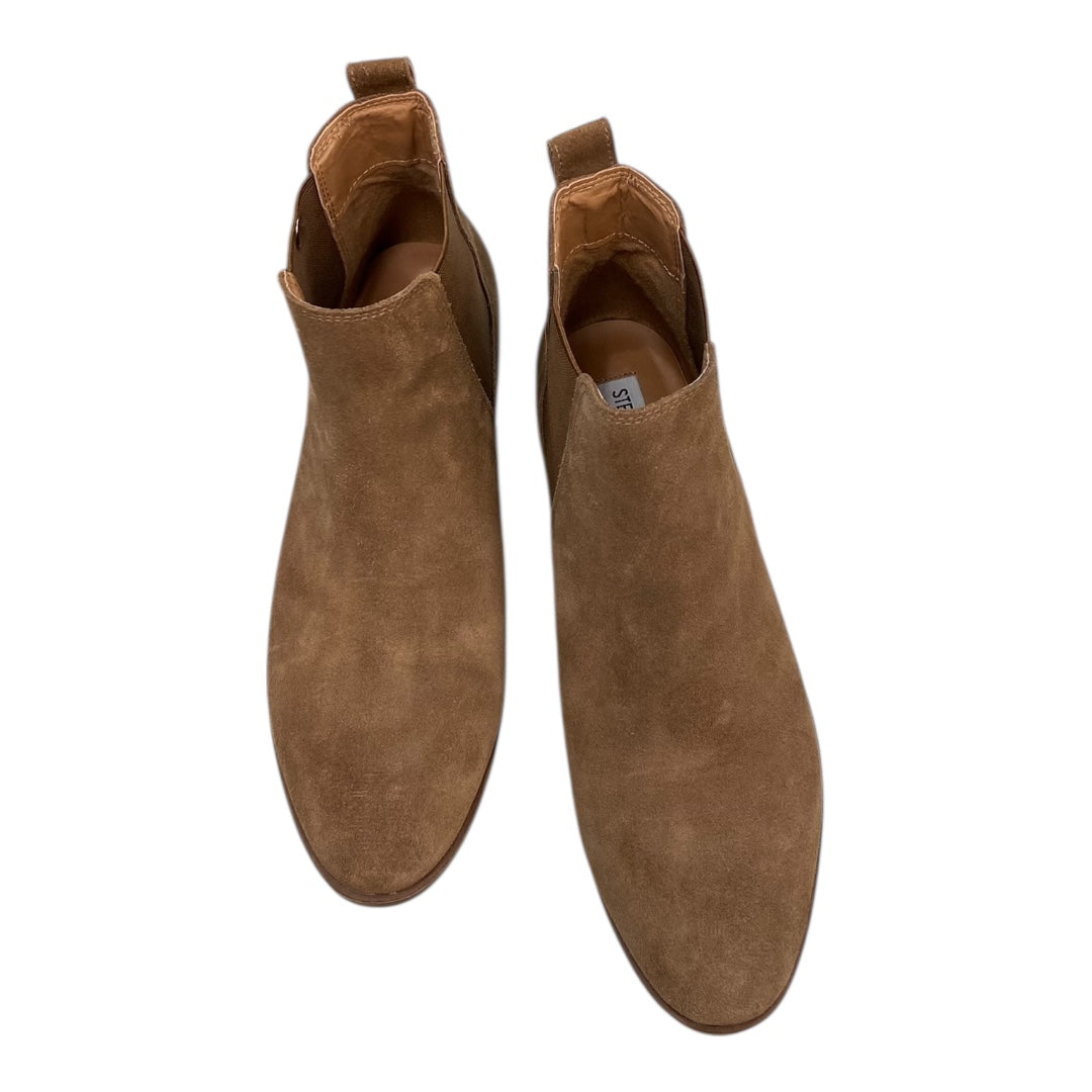 Boots Ankle Heels By Steve Madden In Brown, Size:8.5