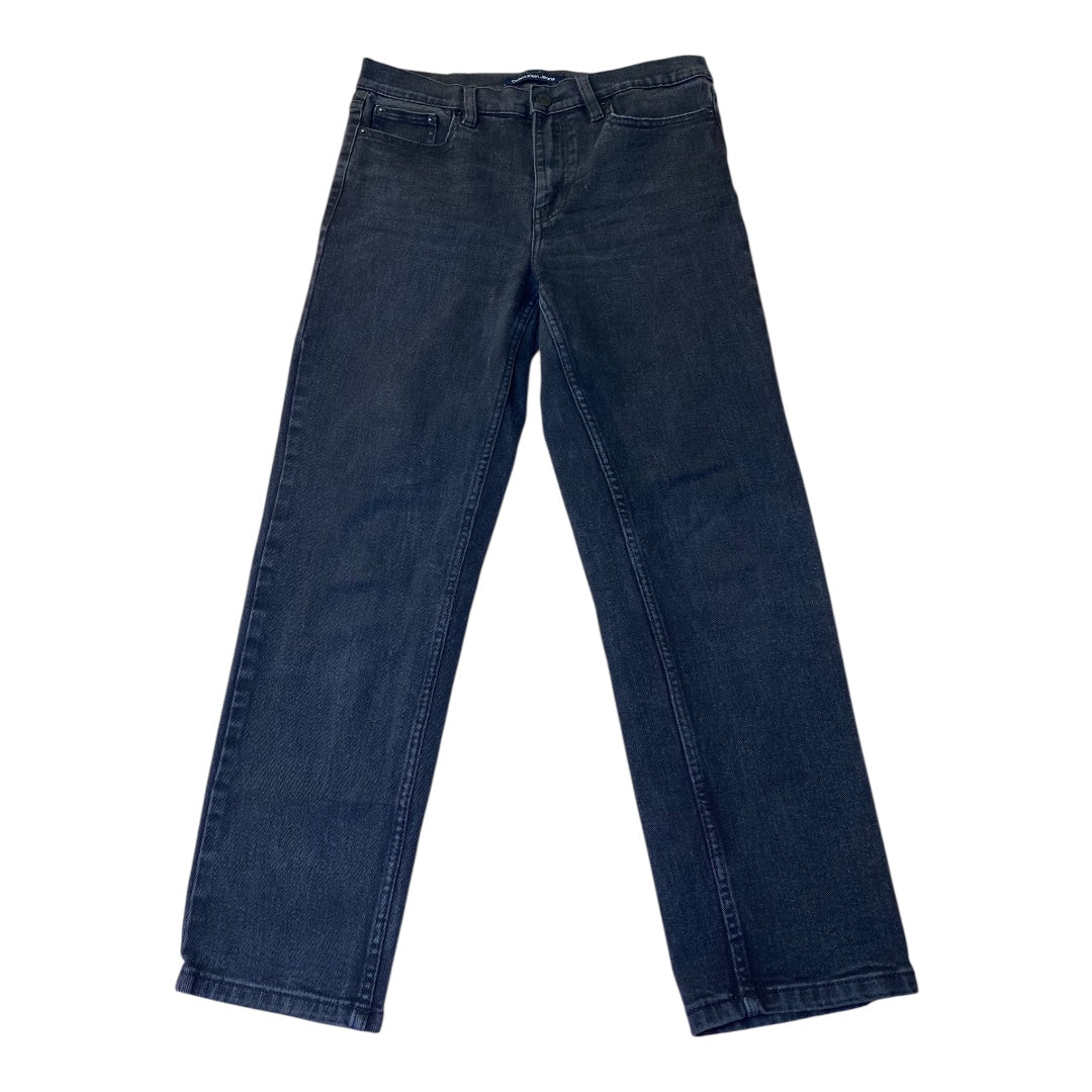Jeans Straight By Calvin Klein In Black Denim, Size:6