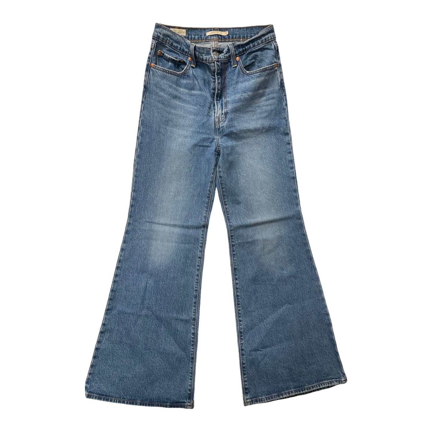 Jeans Wide Leg By Levis In Blue, Size:6