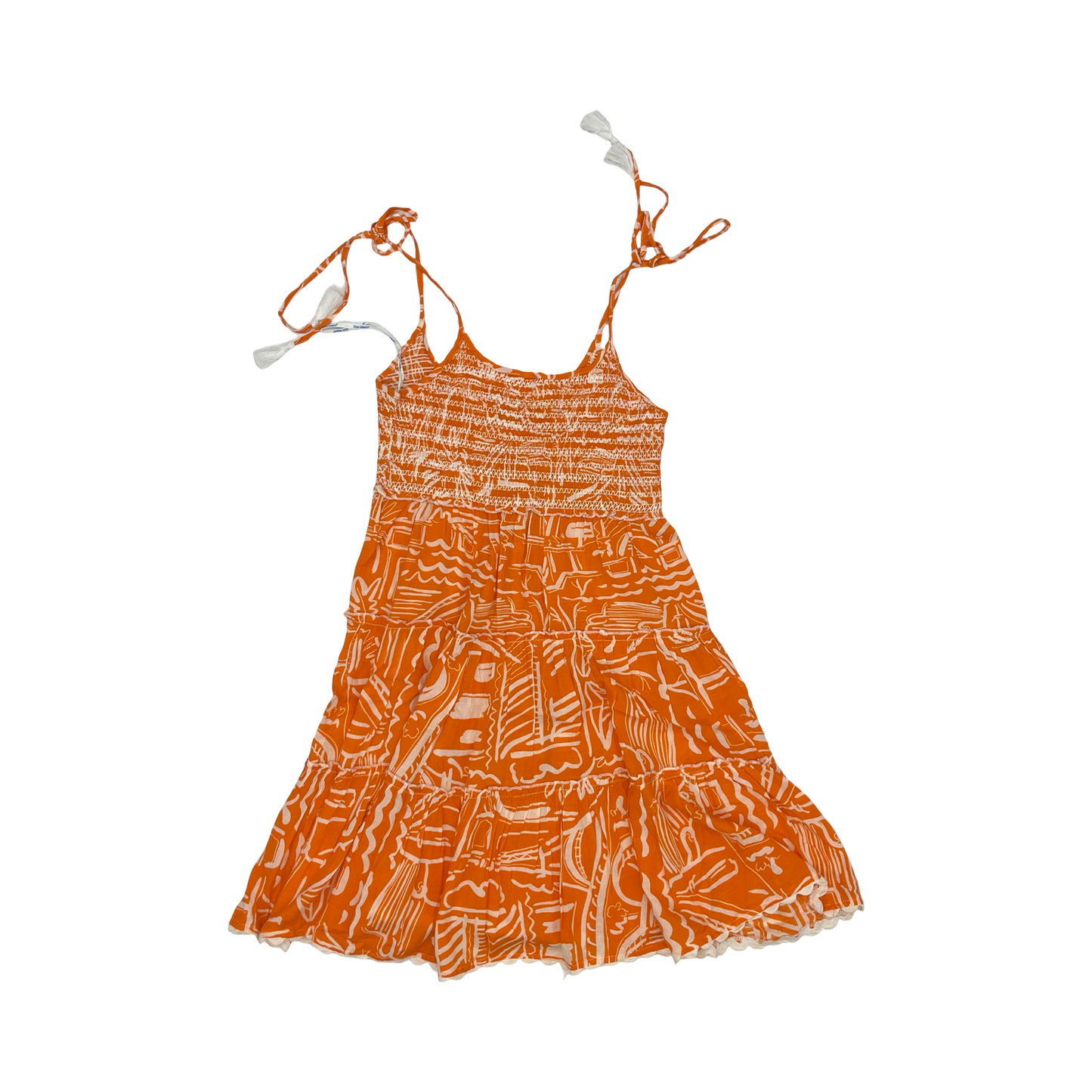 Dress Casual Short By Blue Island In Orange, Size:S