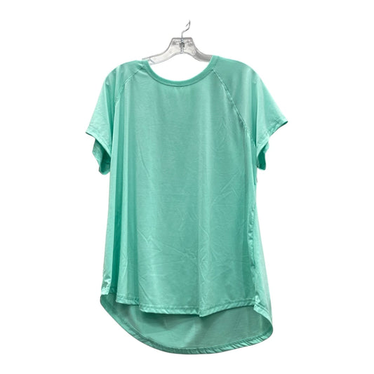 Athletic Top Ss By Tek Gear In Green, Size:1X