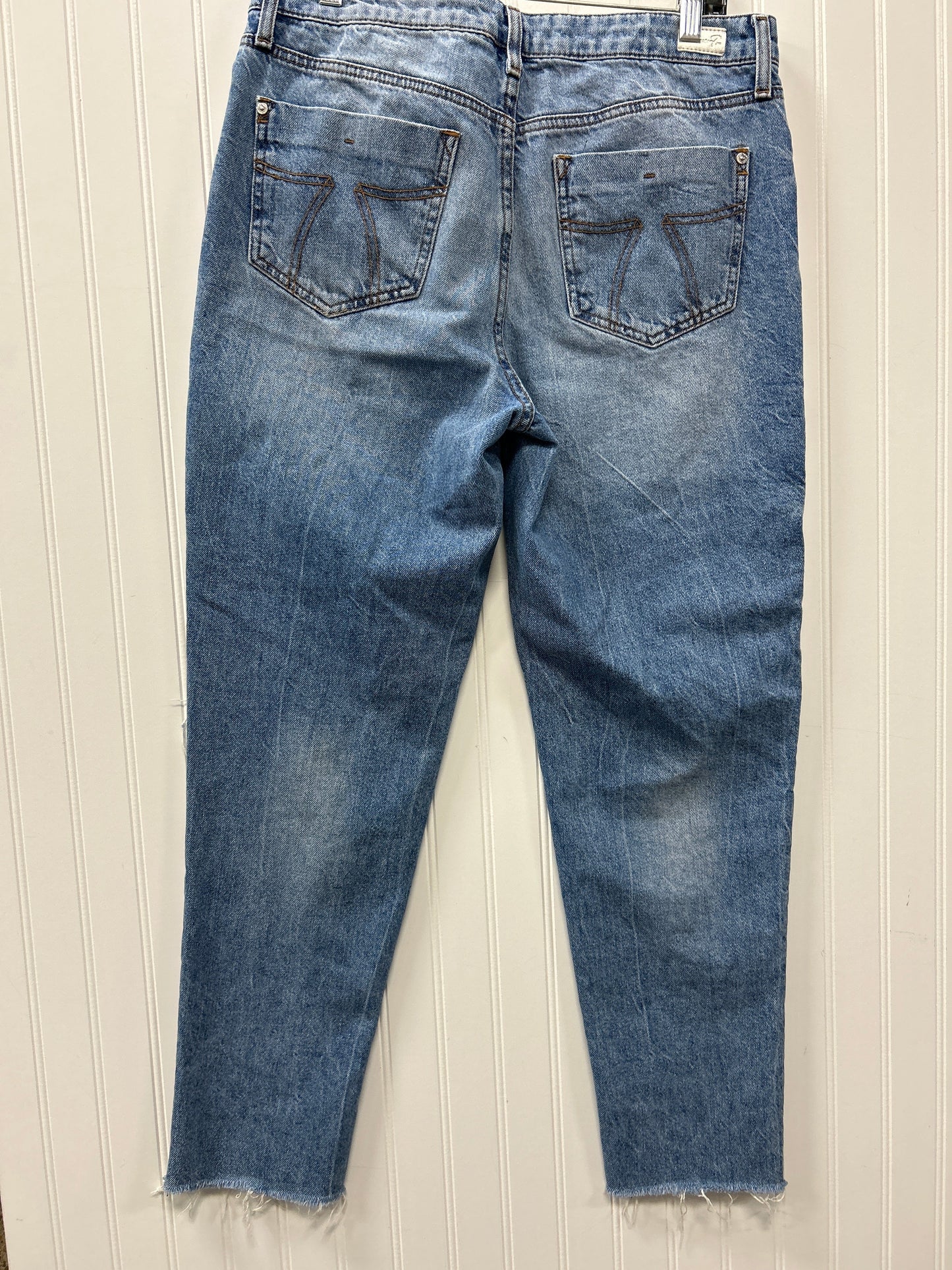 Jeans Straight By Seven 7 In Blue Denim, Size:8