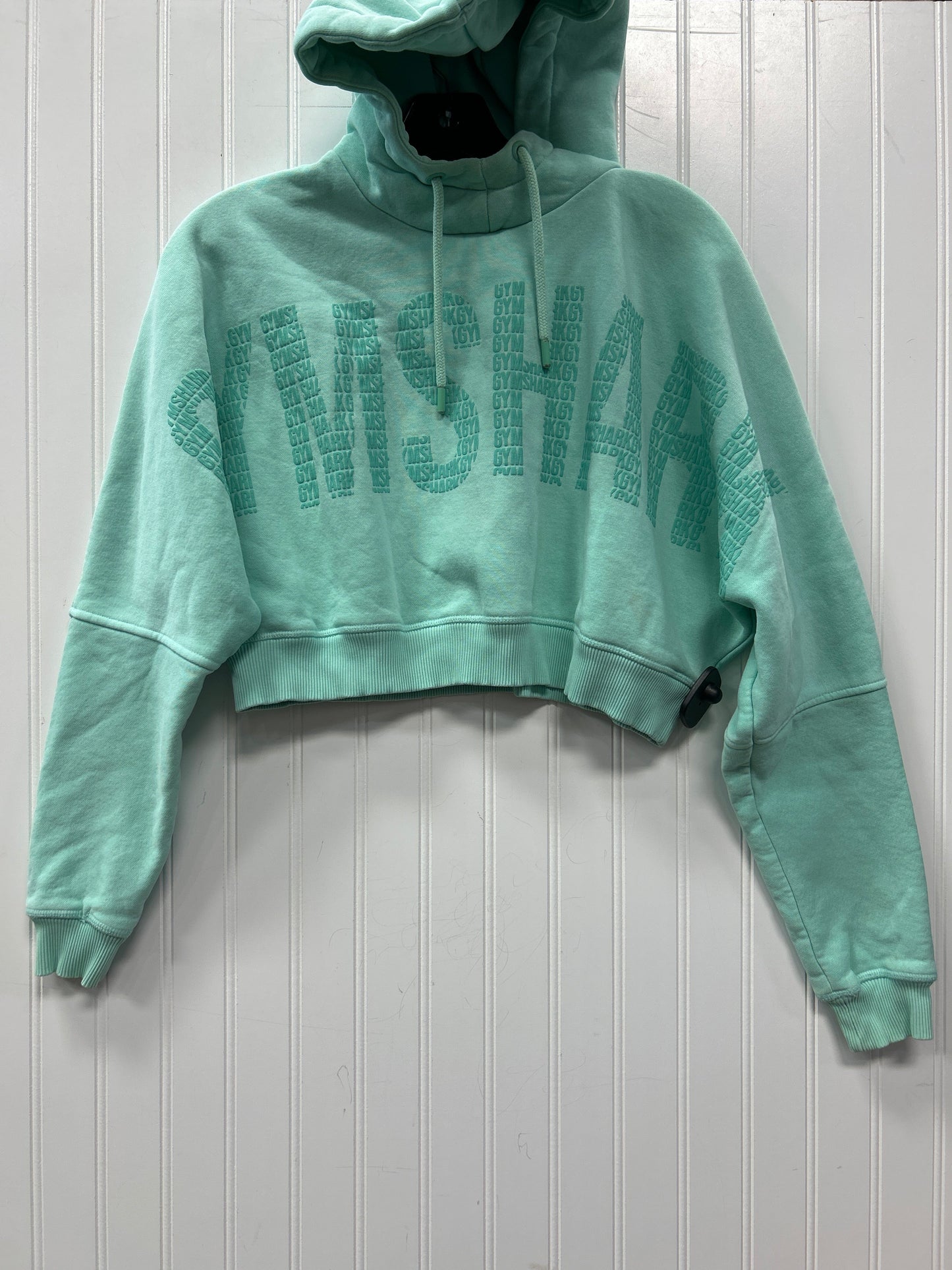 Sweatshirt Hoodie By Gym Shark In Aqua, Size:S