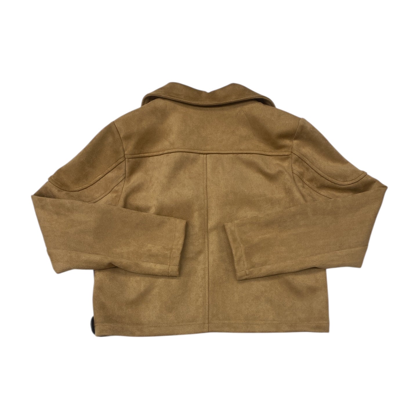 Jacket Moto By Lucky Brand In Tan, Size:S