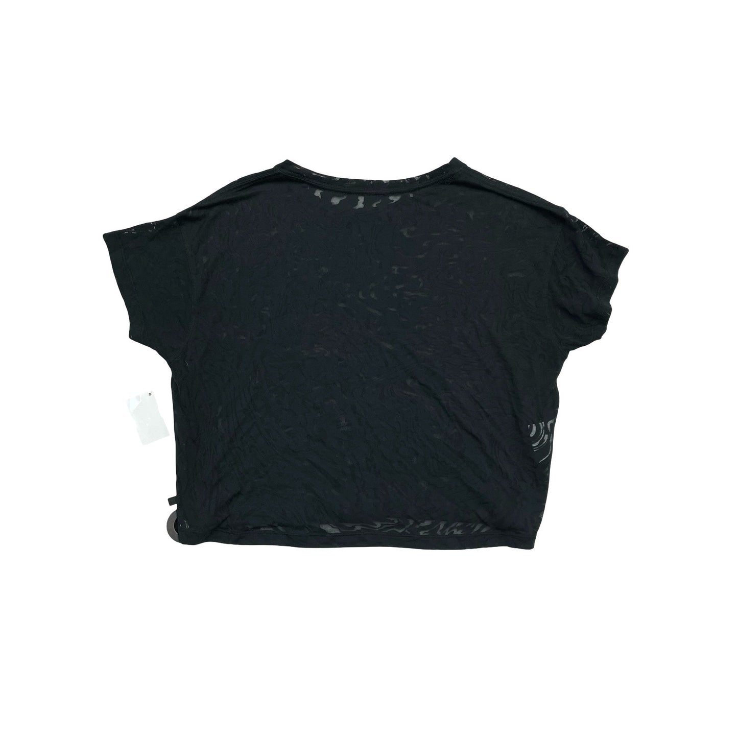Athletic Top Ss By Lululemon In Black, Size:S