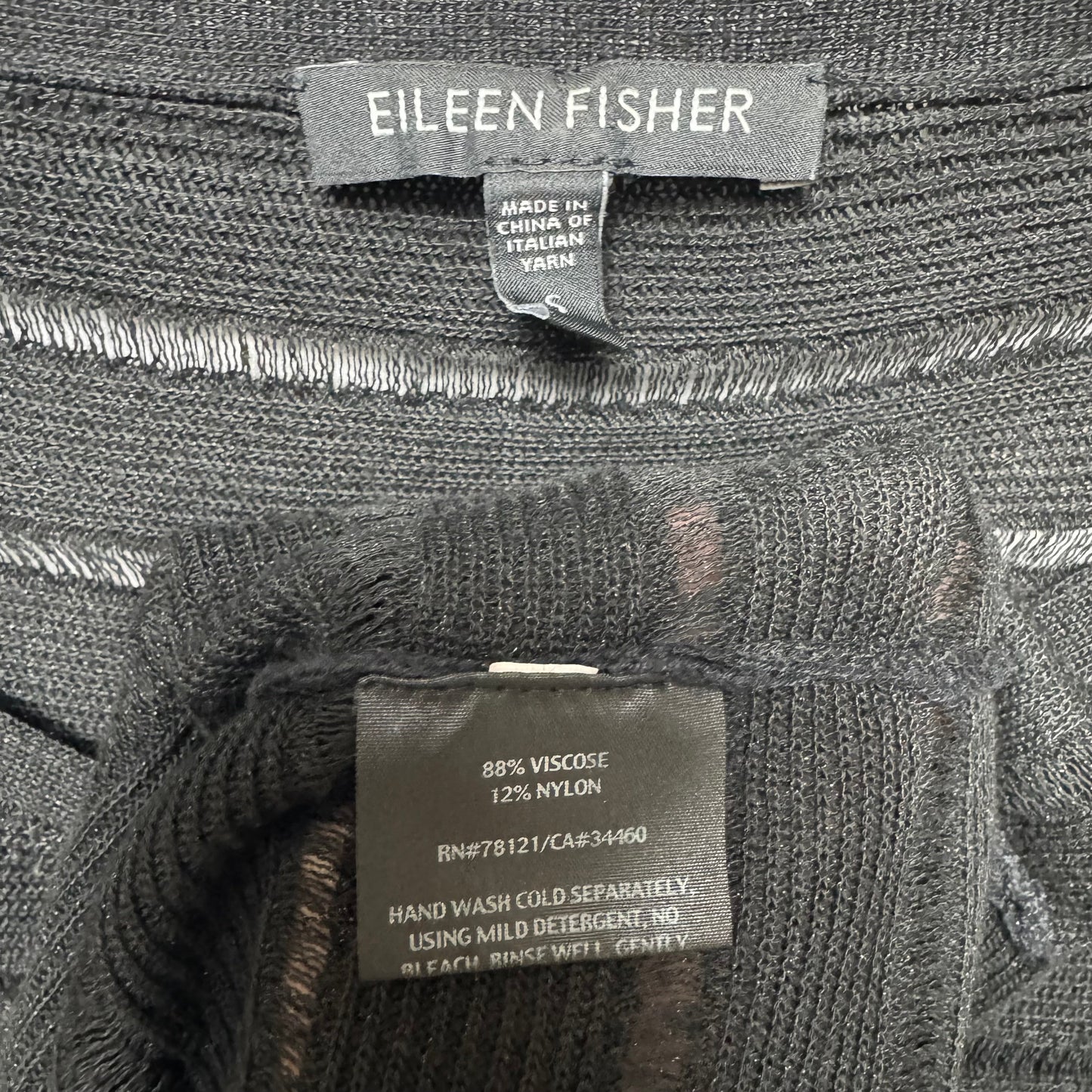 Sweater By Eileen Fisher In Black, Size: S