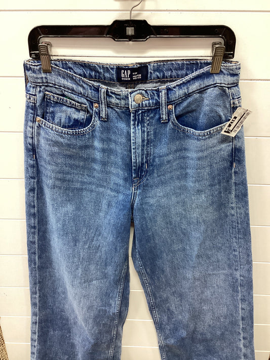 Jeans Wide Leg By Gap In Blue Denim, Size:6