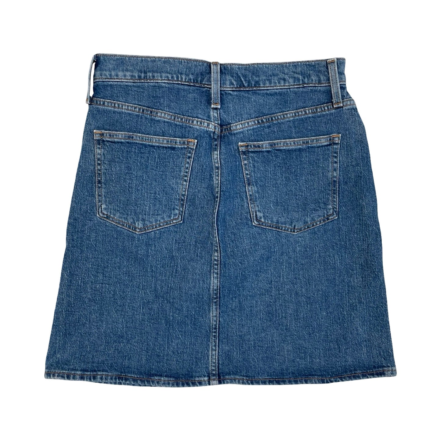 Skirt Midi By J. Crew In Blue Denim, Size:2