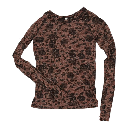 ATHLETIC TOP LS CREWNECK by ATHLETA In BROWN, Size: S