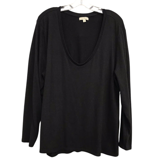 Top Ls By Ultra Flirt In Black, Size:3X
