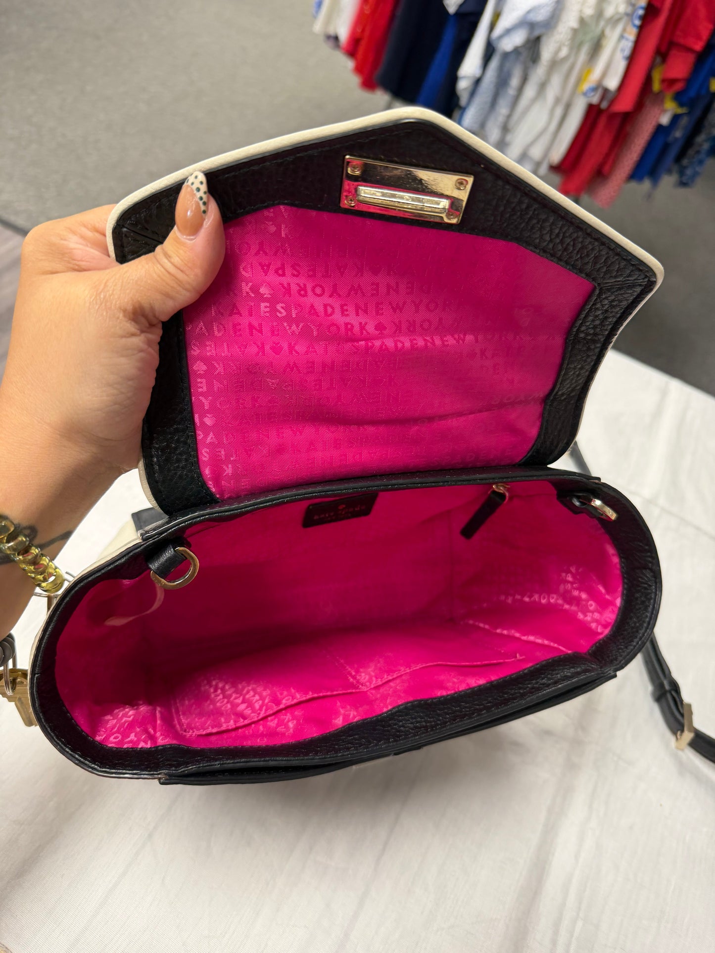 Handbag Designer By Kate Spade In Black, Size:Medium