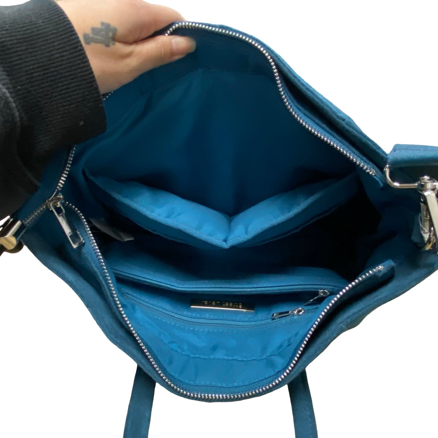 Handbag By Street Level In Teal, Size:Small