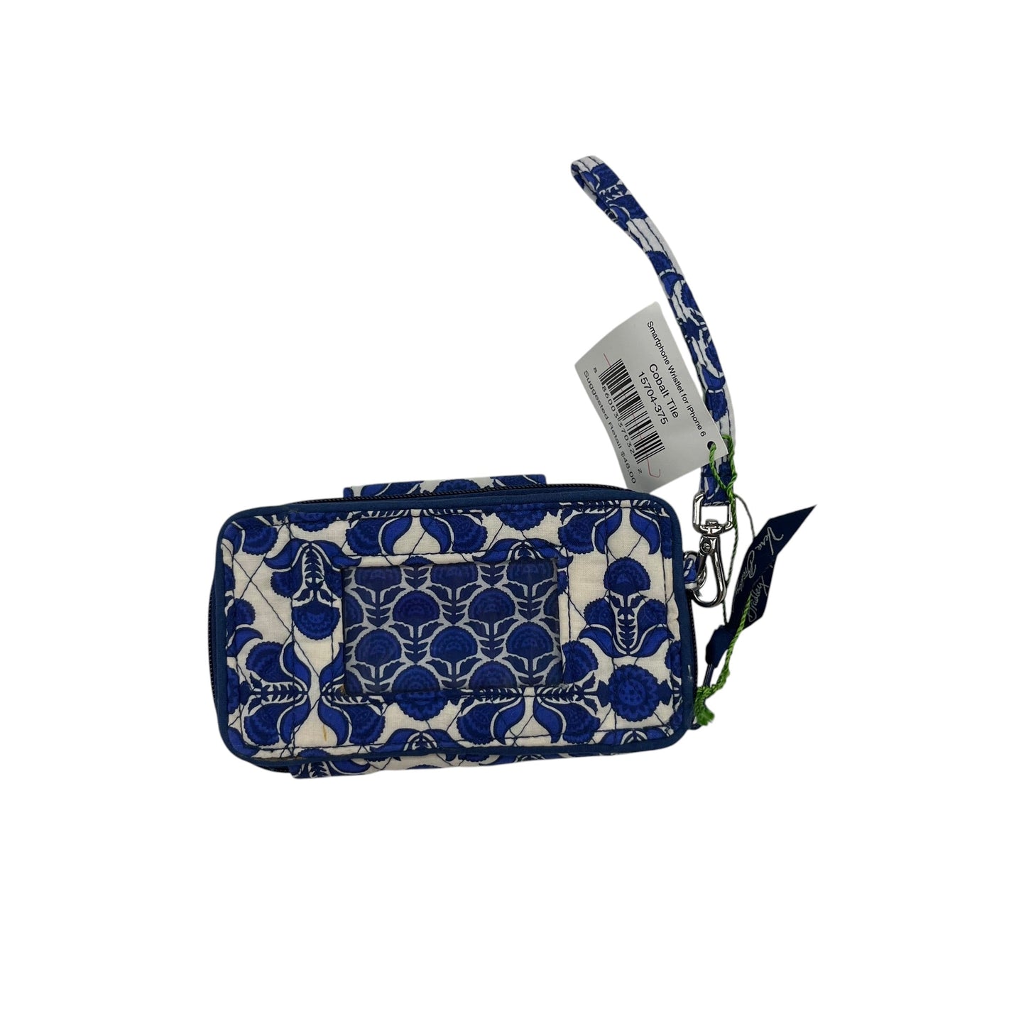 Wristlet By Vera Bradley In Blue & Cream, Size:Small