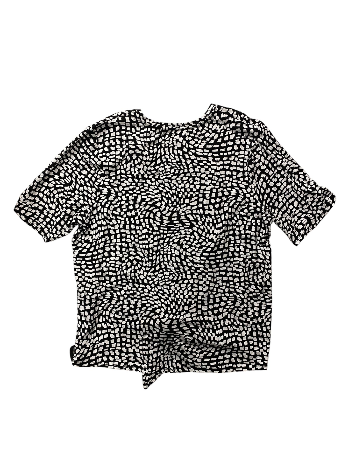 Top Ss Basic By Chicos In Black & White, Size:16