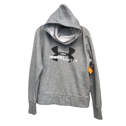 Athletic Sweatshirt Hoodie By Under Armour In Grey, Size:Xl
