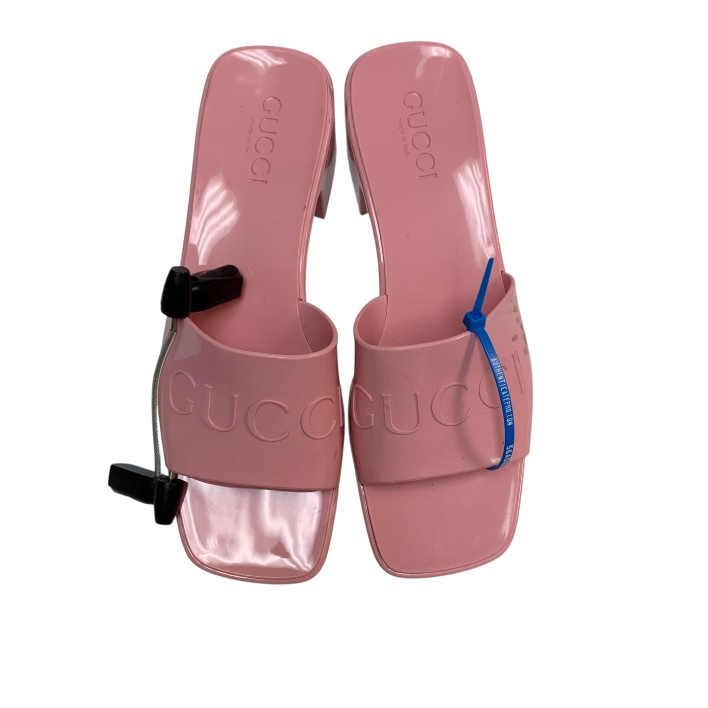Sandals Luxury Designer By Gucci In Pink, Size: 8