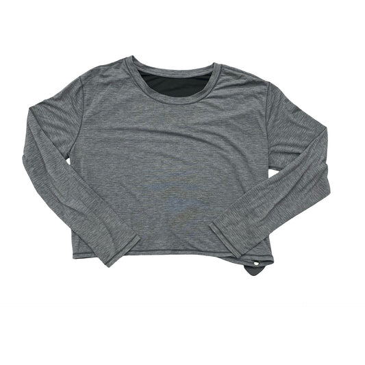 Athletic Top Ls Crewneck By Lululemon In Grey, Size:M