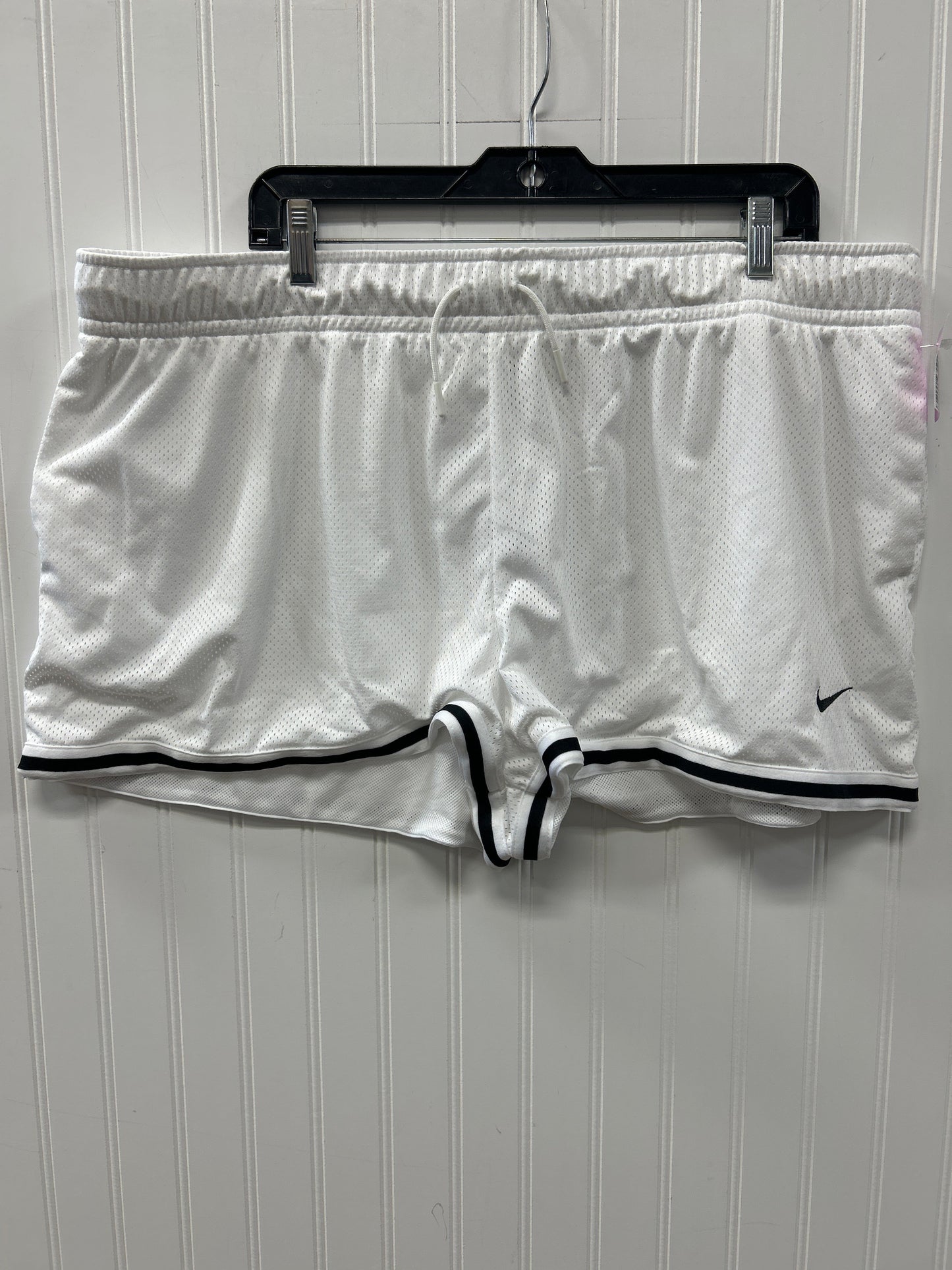 Athletic Shorts By Nike Apparel In White, Size:1X NWT