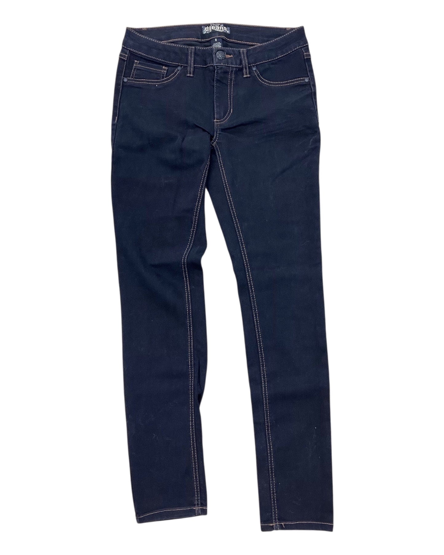 Jeans Straight By D Jeans In Black, Size:8