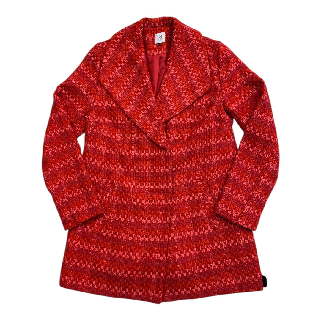 Coat Peacoat By Cabi In Red, Size:M