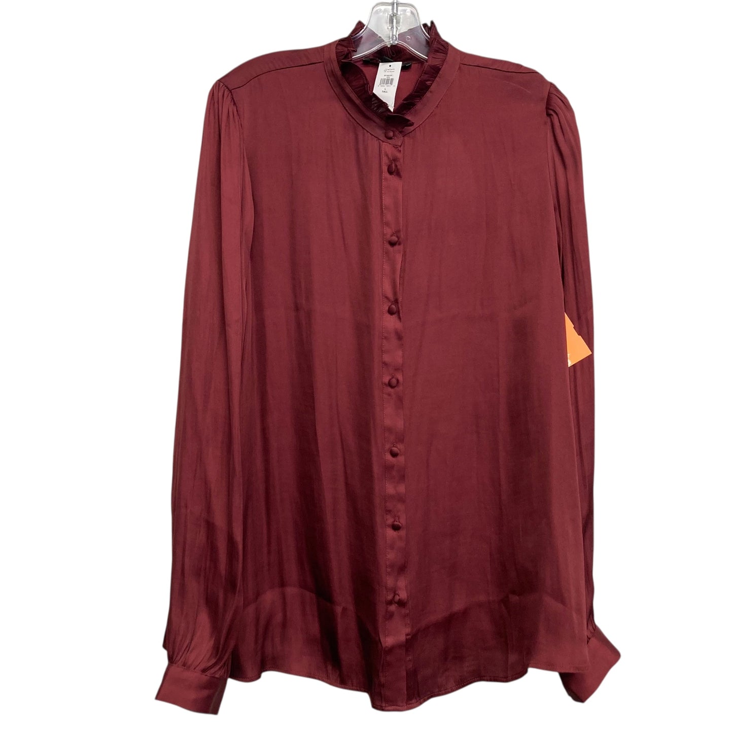 Top Ls By Banana Republic In Maroon, Size:L Tall
