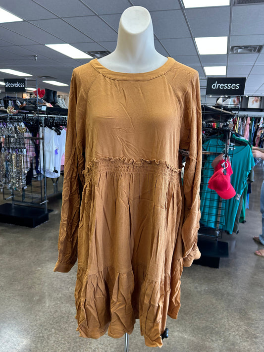 Dress Casual Short By Easel In Brown, Size:M