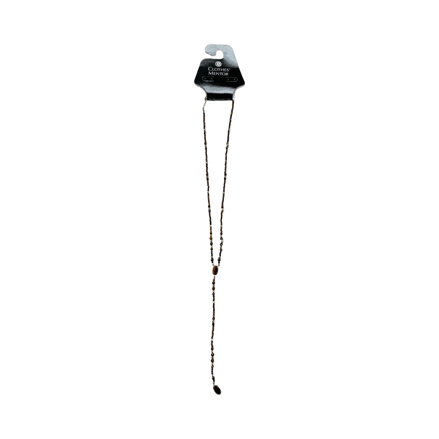 Necklace Designer By Kendra Scott In Brown & Gold