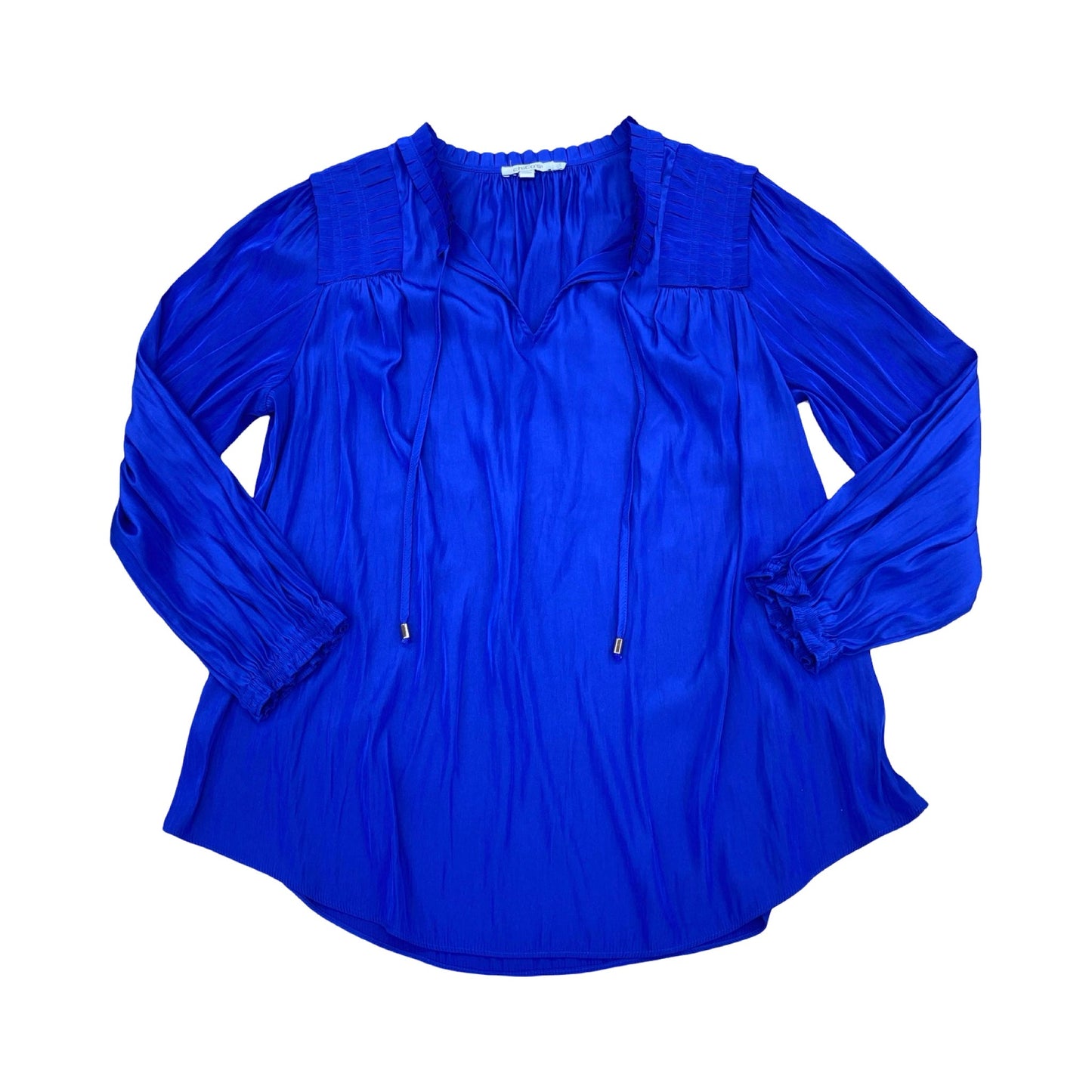 Top Ls By Chicos In Blue, Size:L