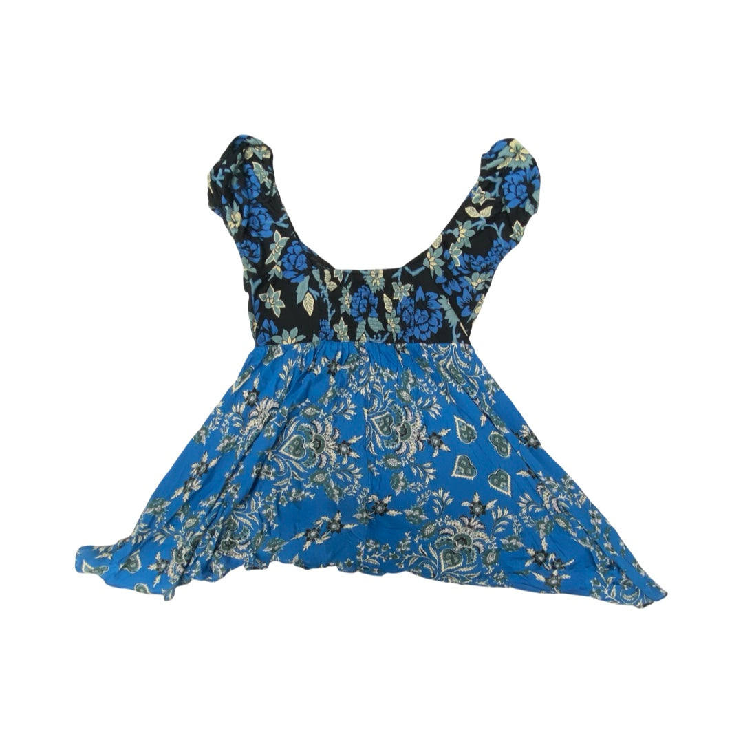 Top Ss By Free People In Black & Blue, Size:M