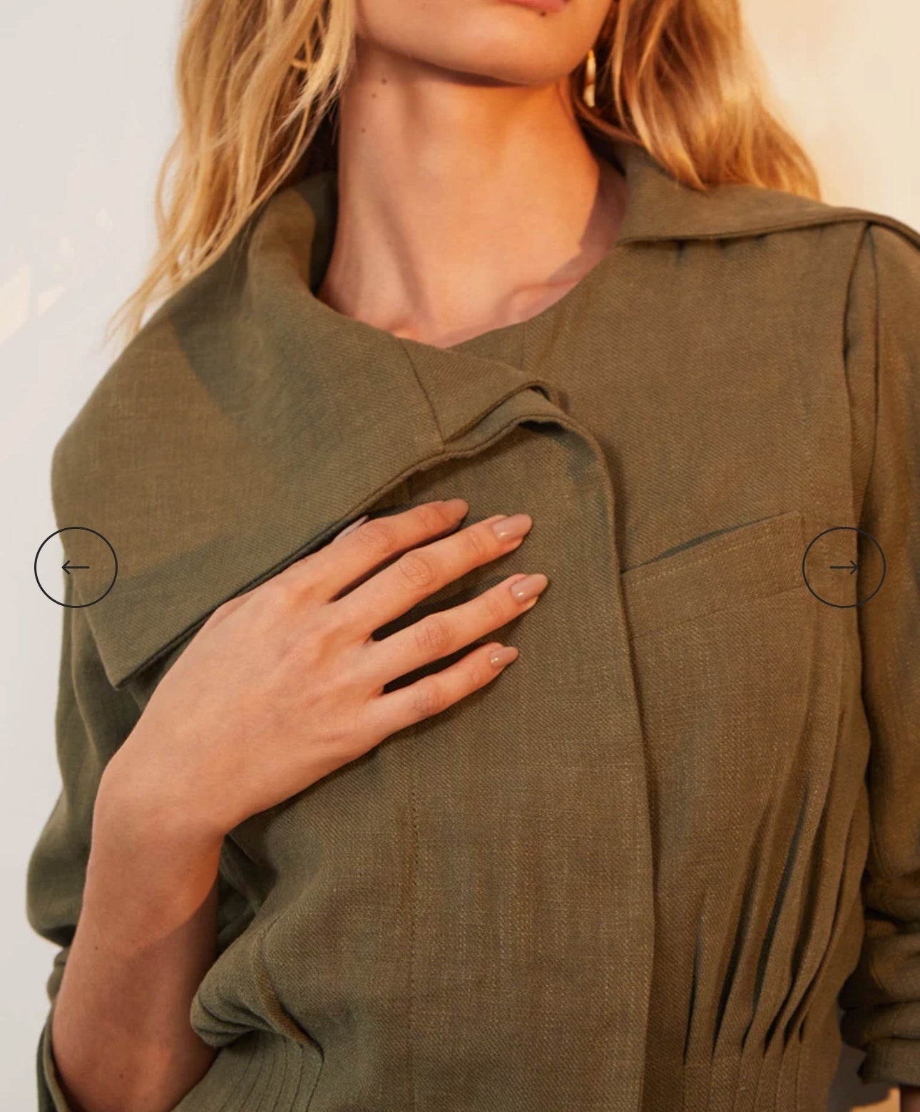 Selena Short Jacket By Vix Paula Hermanny In Green, Size: M