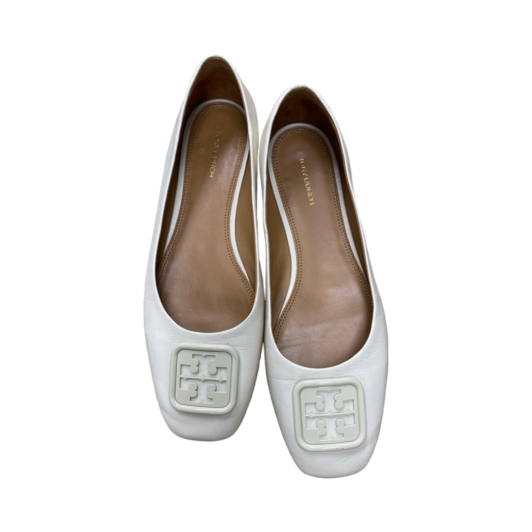 Shoes Designer By Tory Burch In Ivory, Size:10