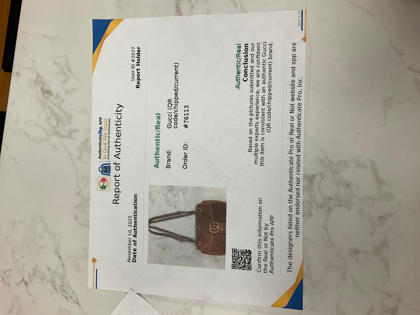 Handbag Luxury Designer By Gucci, Size: Medium