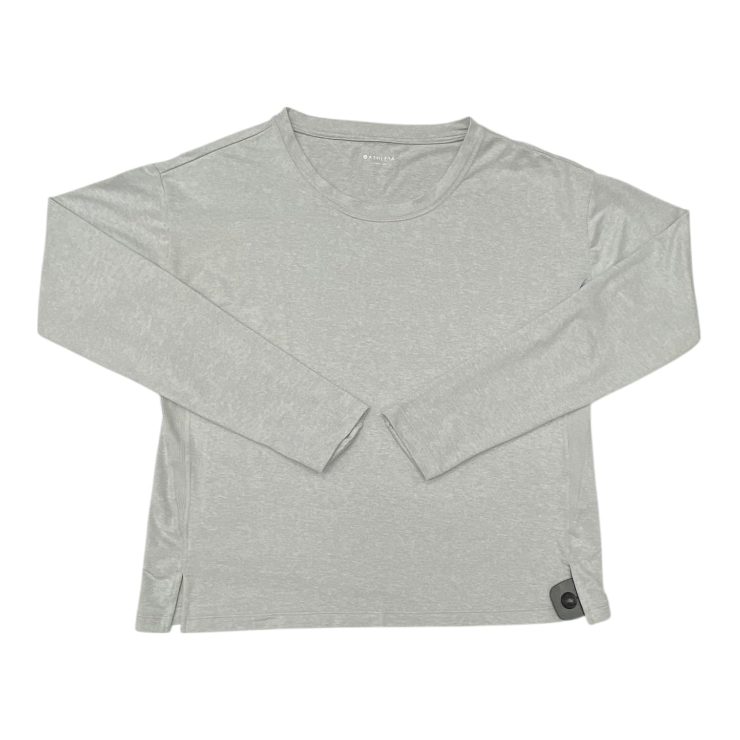 Athletic Top Ls Crewneck By Athleta In Grey, Size:Sp
