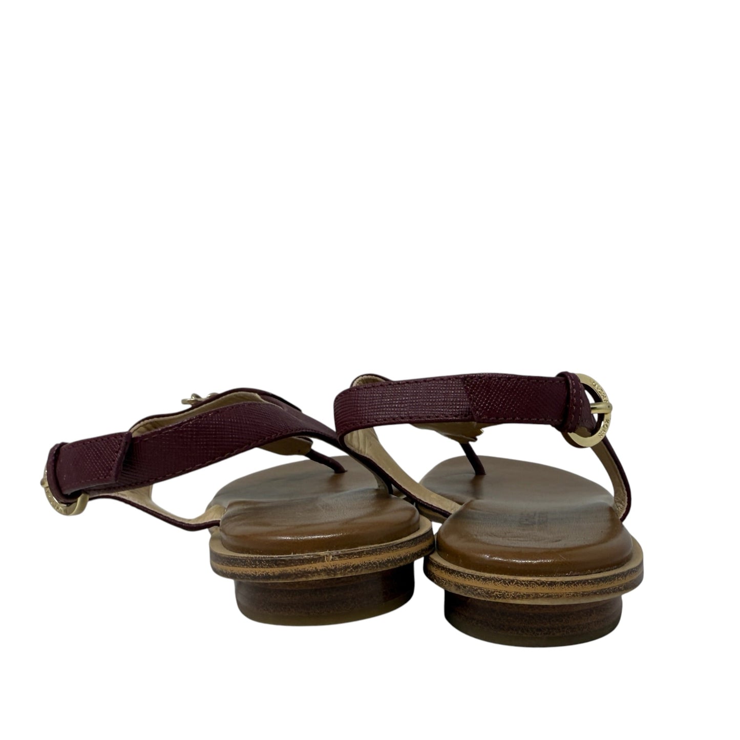 Suki T-Strap Charm Sandals By Michael By Michael Kors In Mulberry Wine, Size: 8