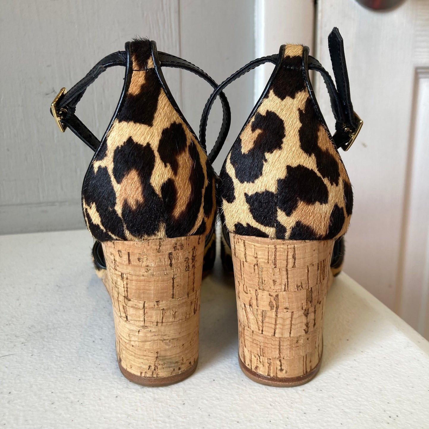 Sandals Designer By Kate Spade In Animal Print, Size:5.5