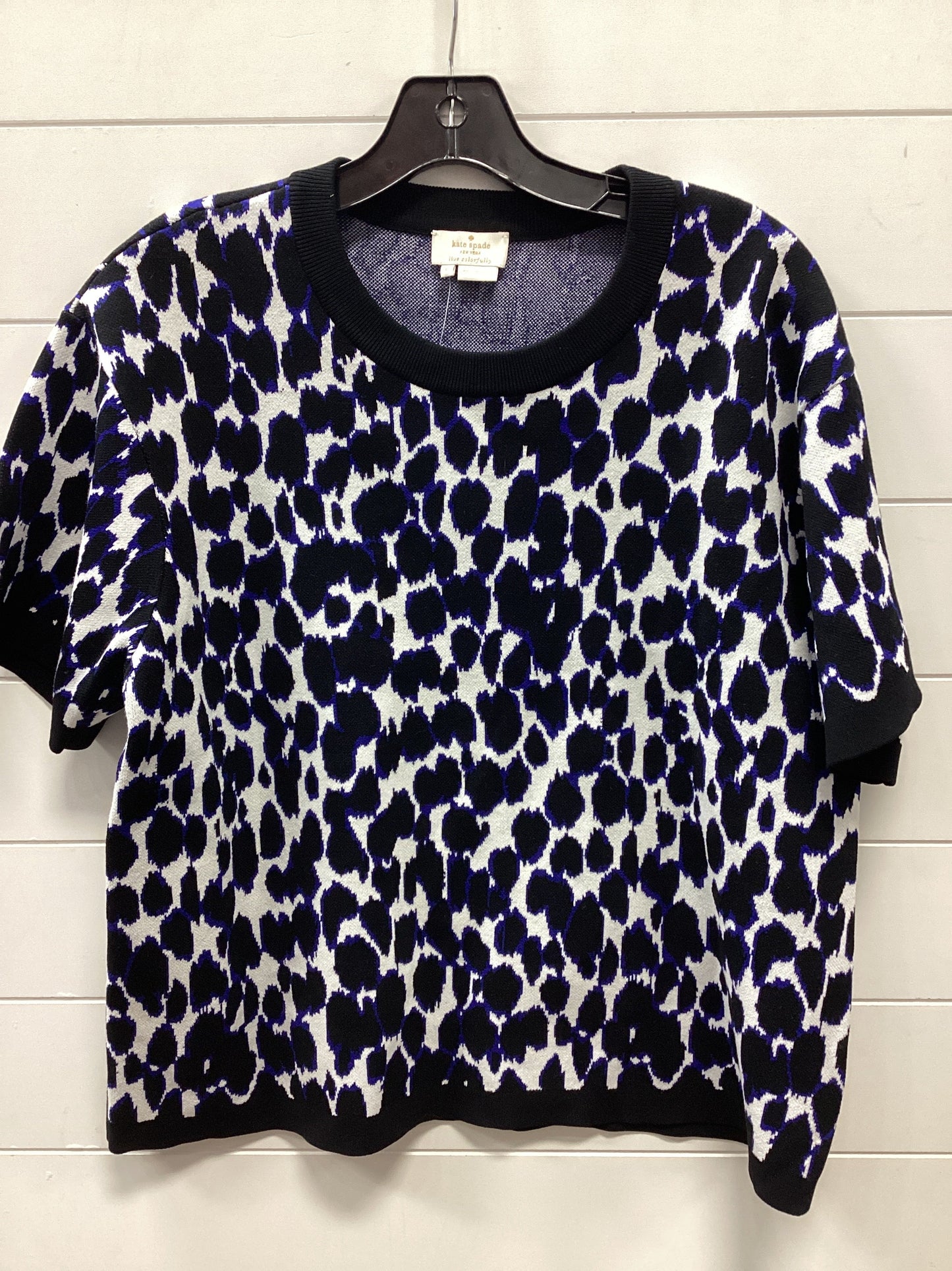 Top Ss Designer By Kate Spade In Blue, Size:L