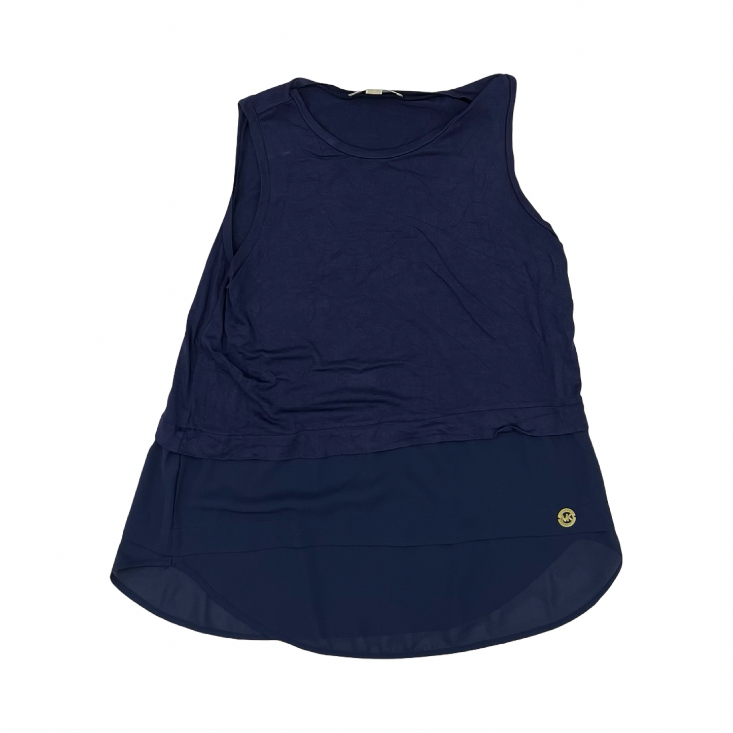 Top Sleeveless Designer By Michael Kors In Navy, Size:M