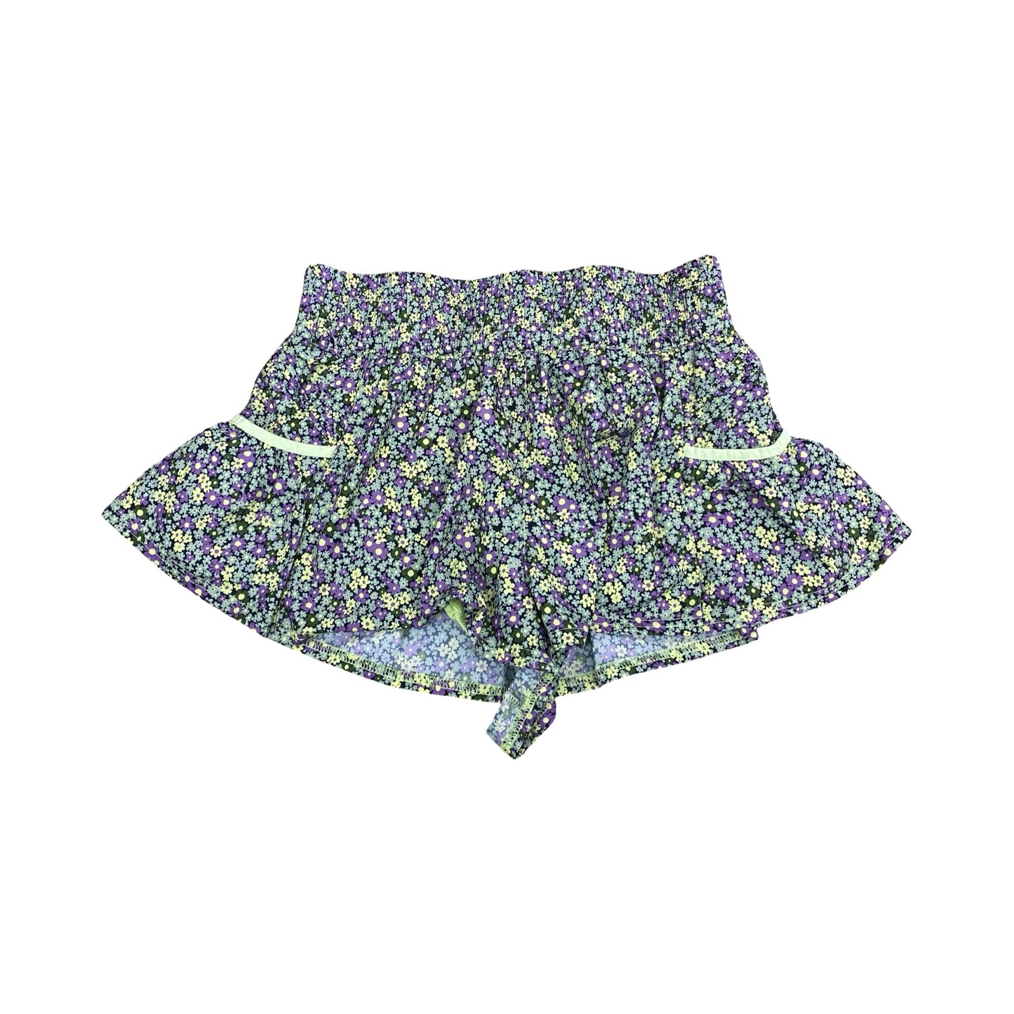 Athletic Shorts By Free People In Floral Print, Size:M